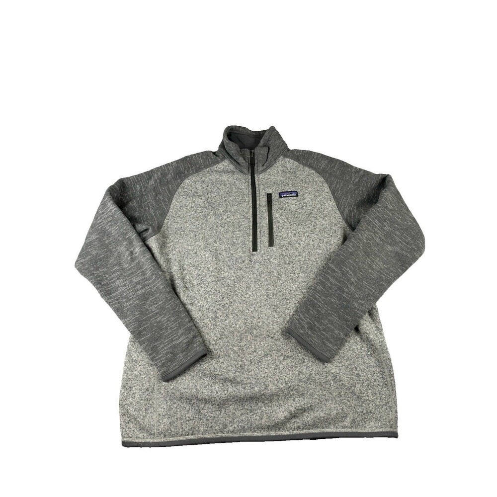 Patagonia Better Sweater 1/4 Zip Pullover Men's Large Gray